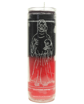 Candle Santa Muerte Red & Black