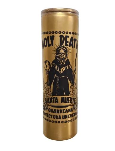 Candle Santa Muerte Dorada