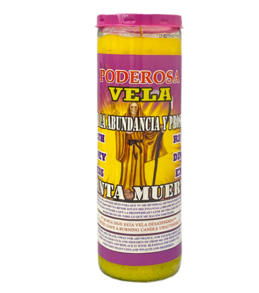 Candle Santa Muerte Abundancia Y Prosperidad (fixed)